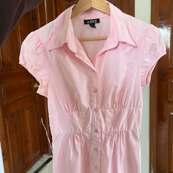 Pink Button Up Top - Picture 4 of 8